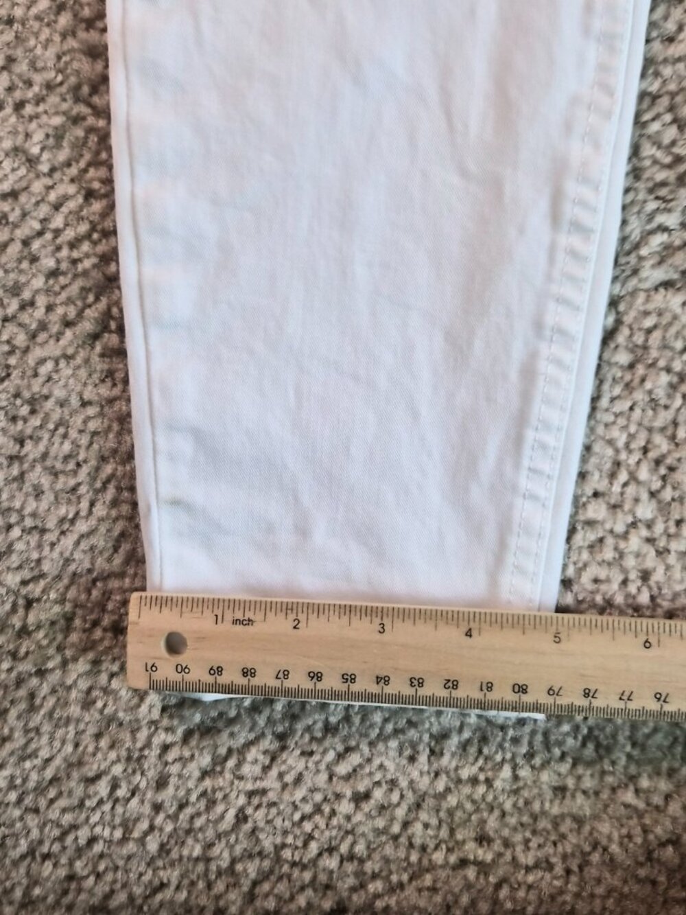 White House Black Market Women’s The Sculpt Skinny Ankle Jeans Size 2 White G044 - Picture 10 of 10